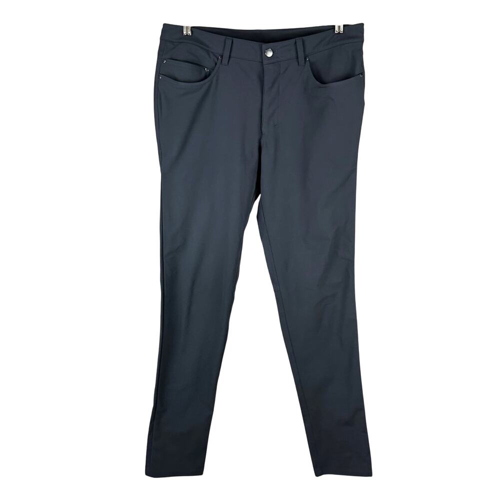 Lululemon ABC Pant Skinny Obsidian Men's Size 34 x 33 Excellent Used Condition